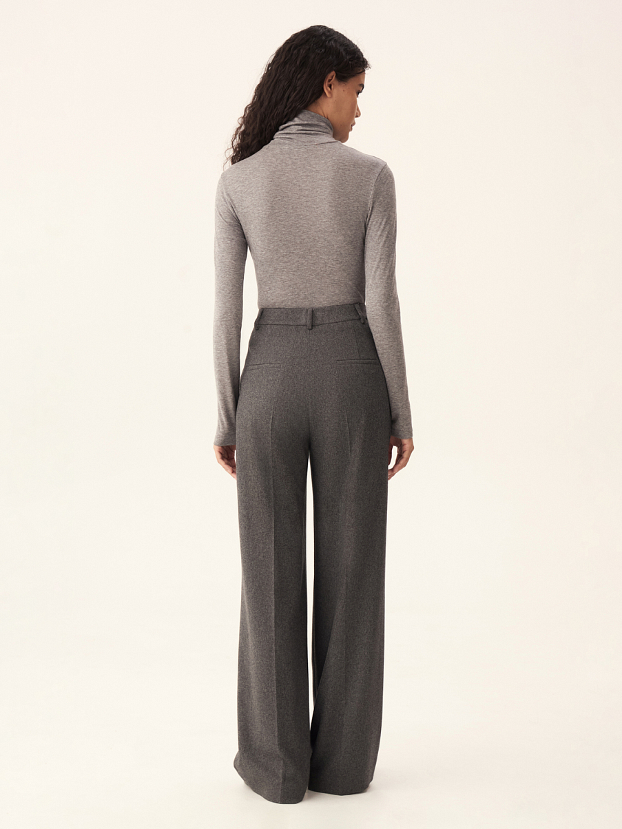 Костюмные широкие брюки