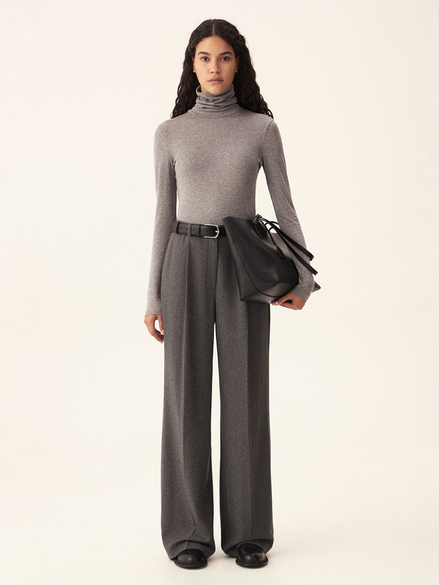 Костюмные широкие брюки