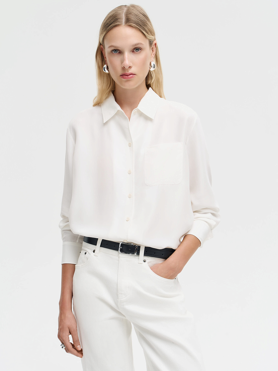 Рубашка из шелка