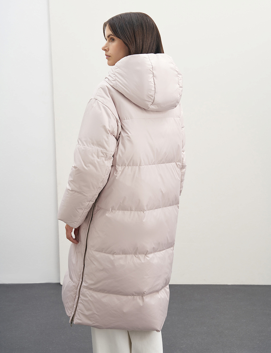 Пуховик оверсайз из пуха и пера