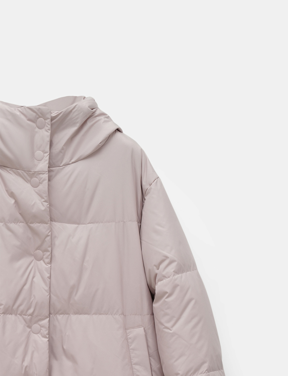 Пуховик оверсайз из пуха и пера