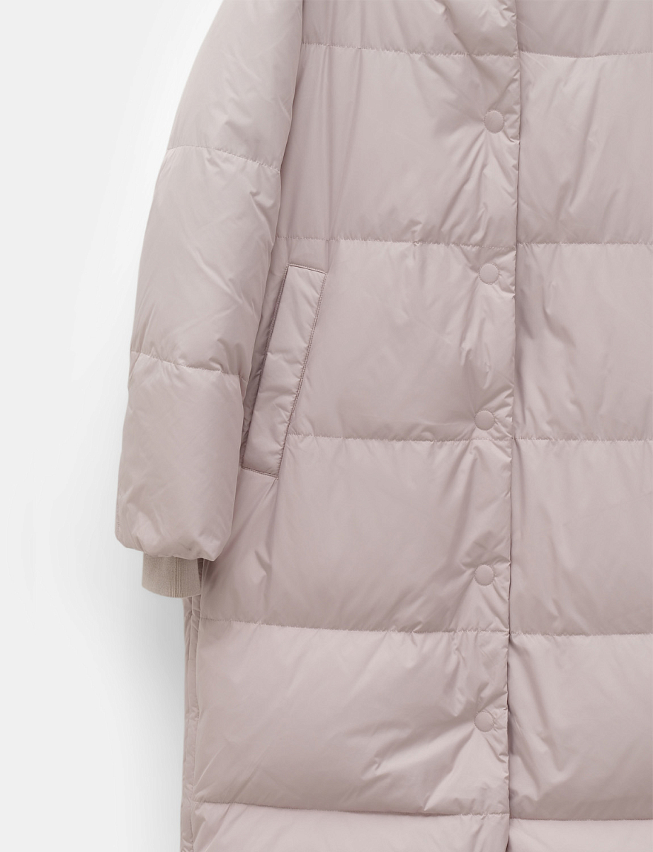 Пуховик оверсайз из пуха и пера