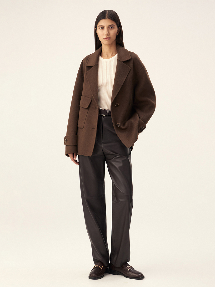 Пальто из шерсти мериноса