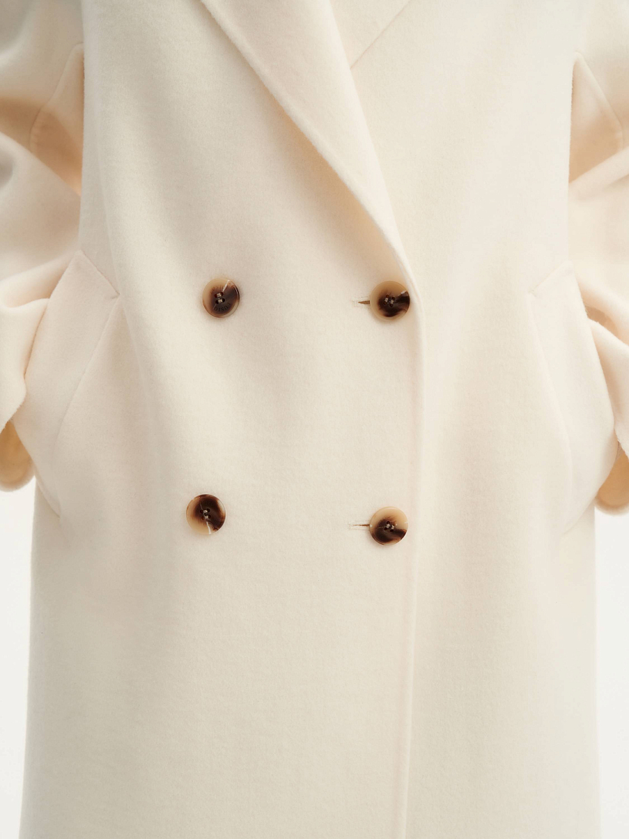 Пальто из шелка и шерсти мериноса