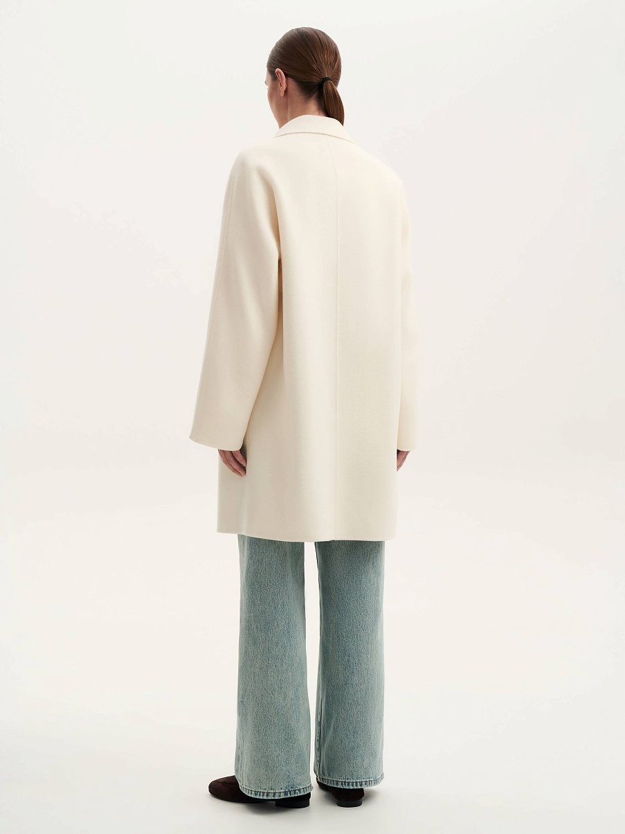 Пальто из шелка и шерсти мериноса