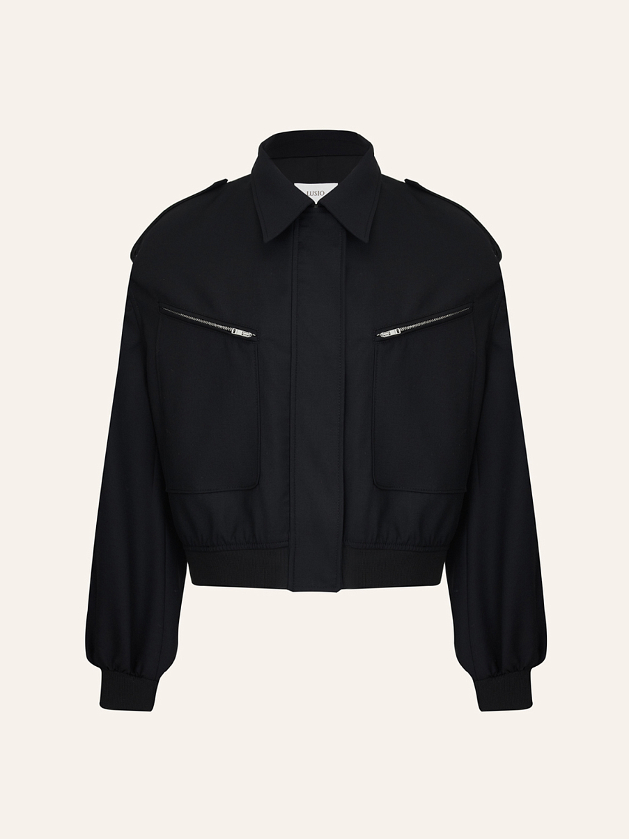 Бомбер с шерстью