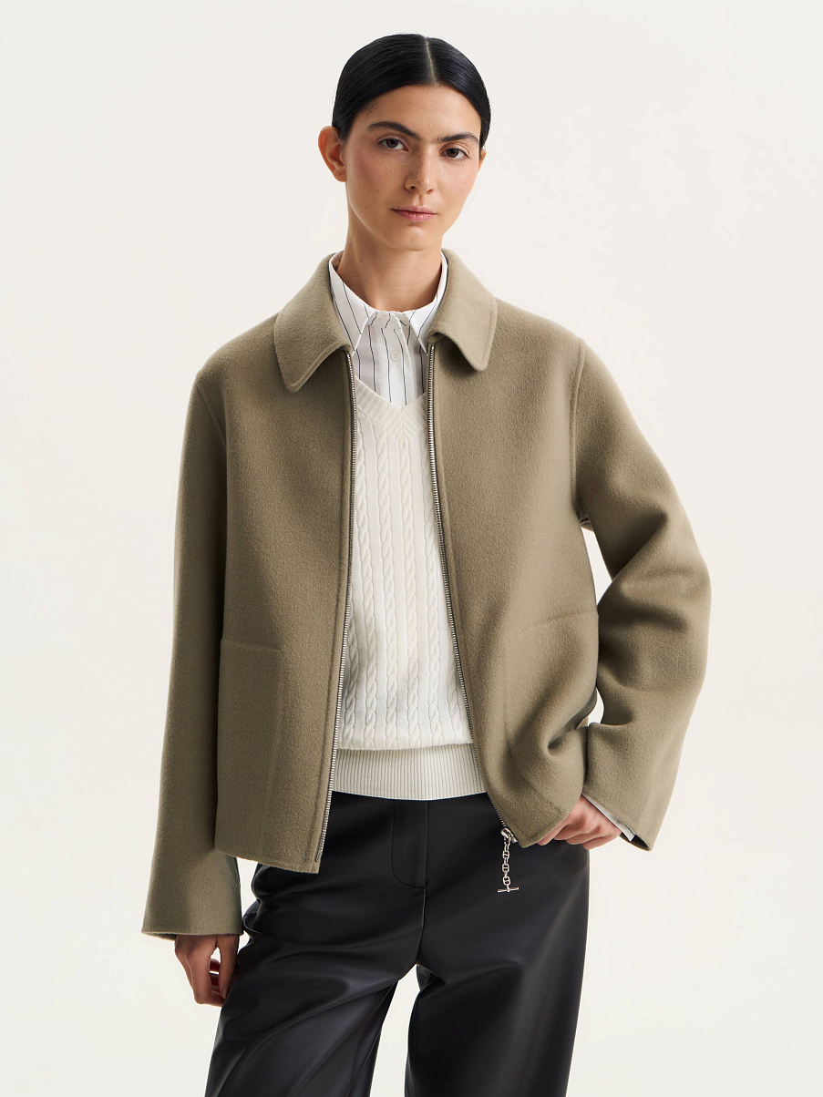 Пальто из кашемира и шерсти мериноса