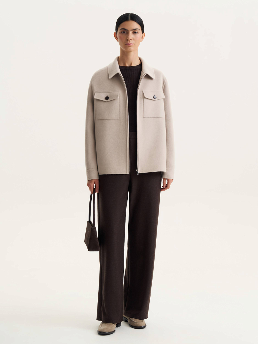 Пальто из кашемира и шерсти мериноса