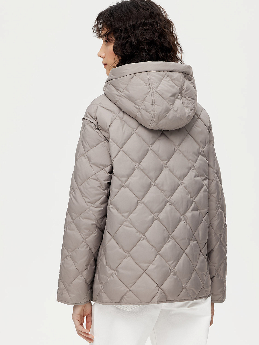 Стеганая куртка с пухом и пером