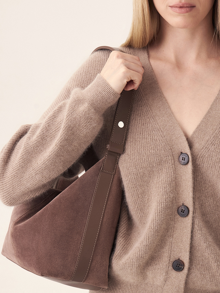 Сумка из натуральной замши