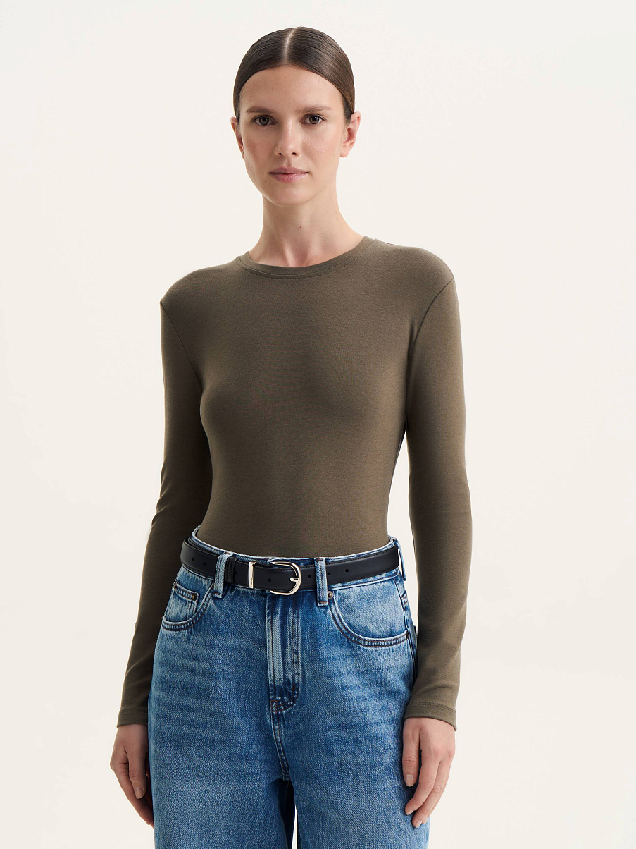 Лонгслив с шерстью