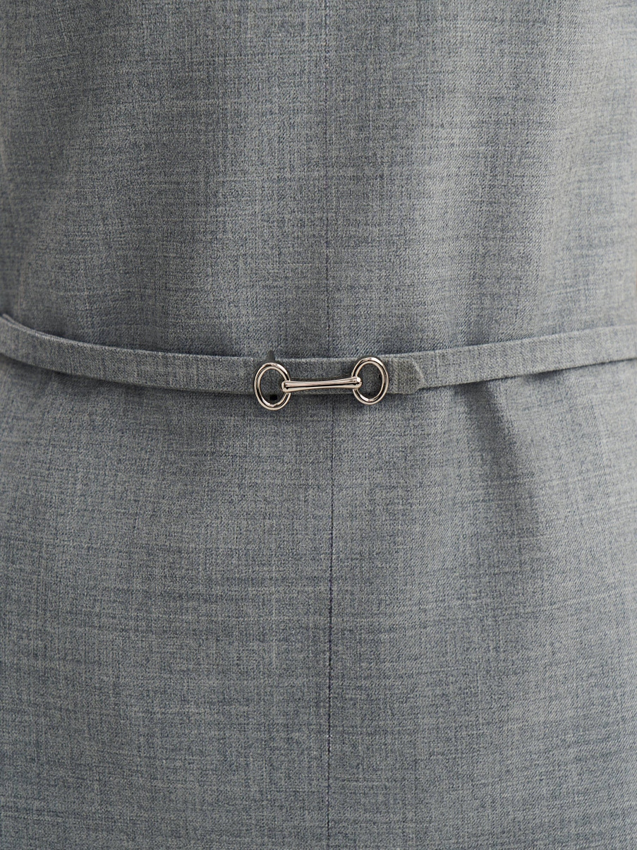 Платье мини из шерсти 