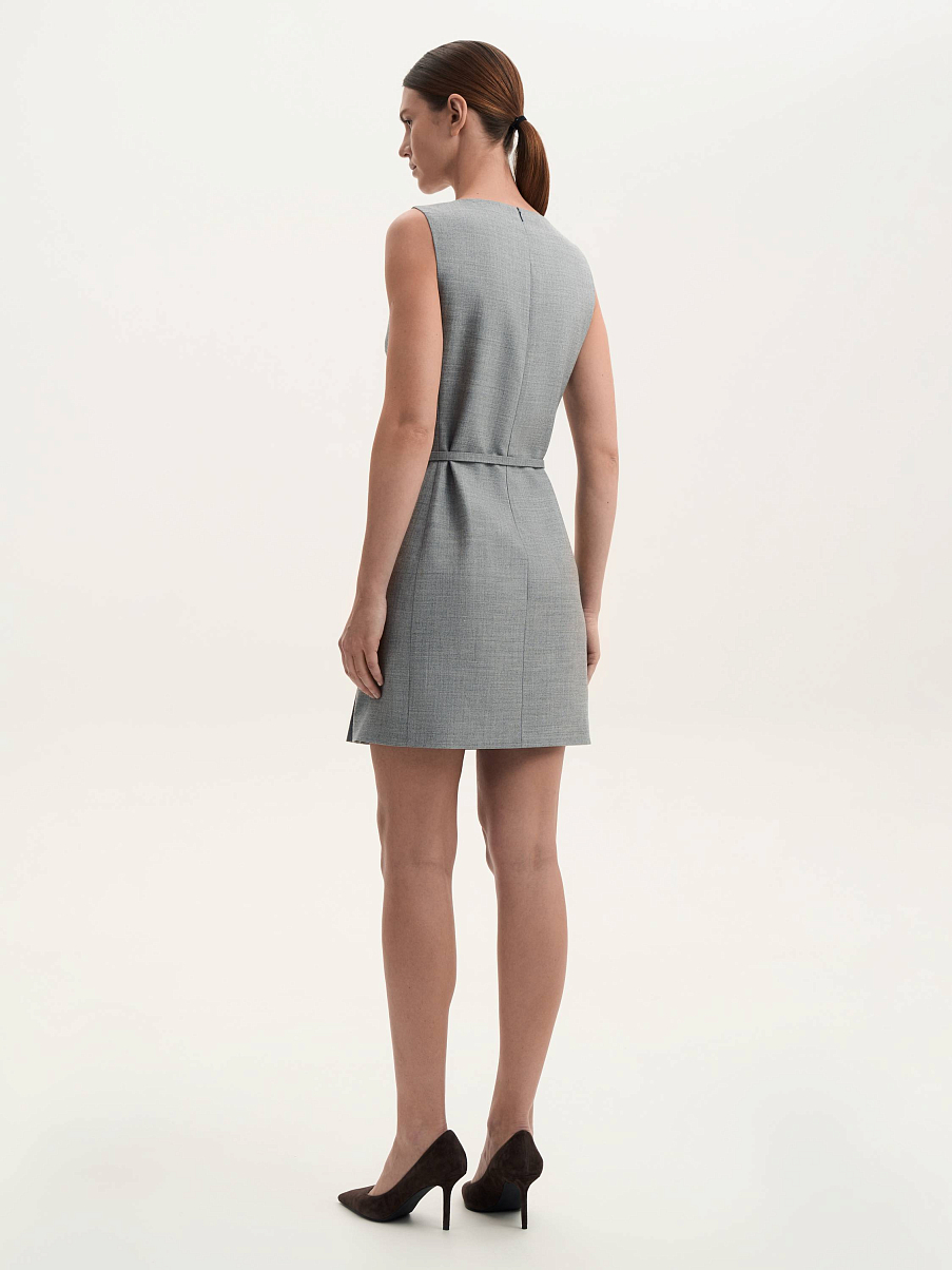 Платье мини из шерсти 