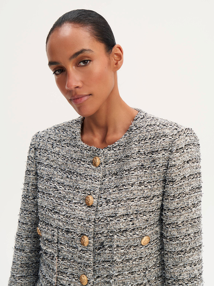 Жакет укороченный букле