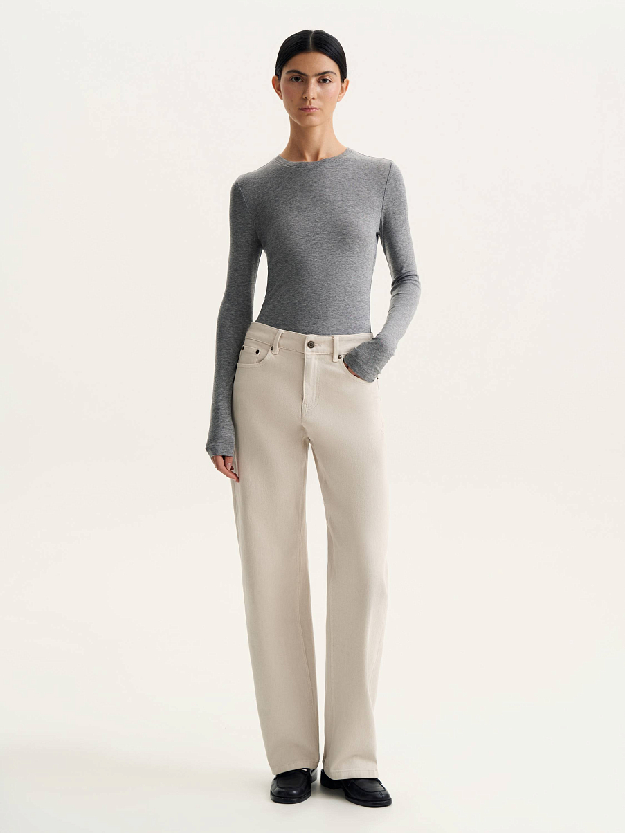 Лонгслив с шерстью