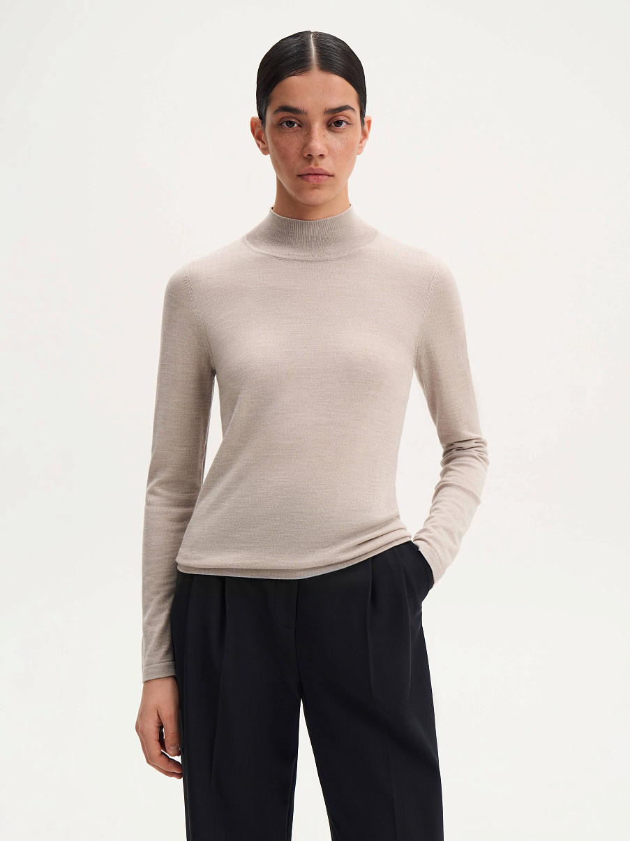 Водолазка из шелка и шерсти мериноса