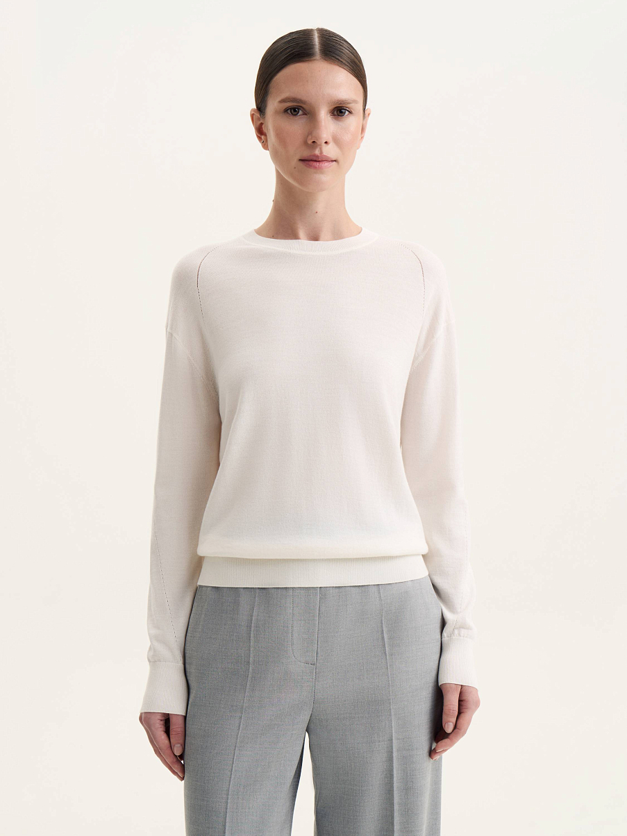 Джемпер из шелка и шерсти мериноса