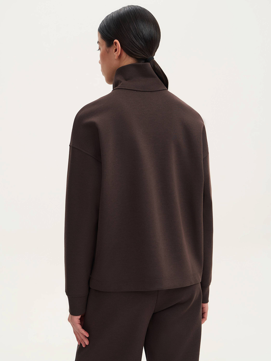 Свитшот с шерстью на молнии