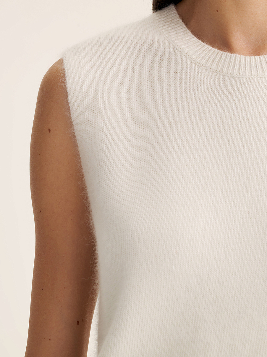 Трикотажный топ с шерстью