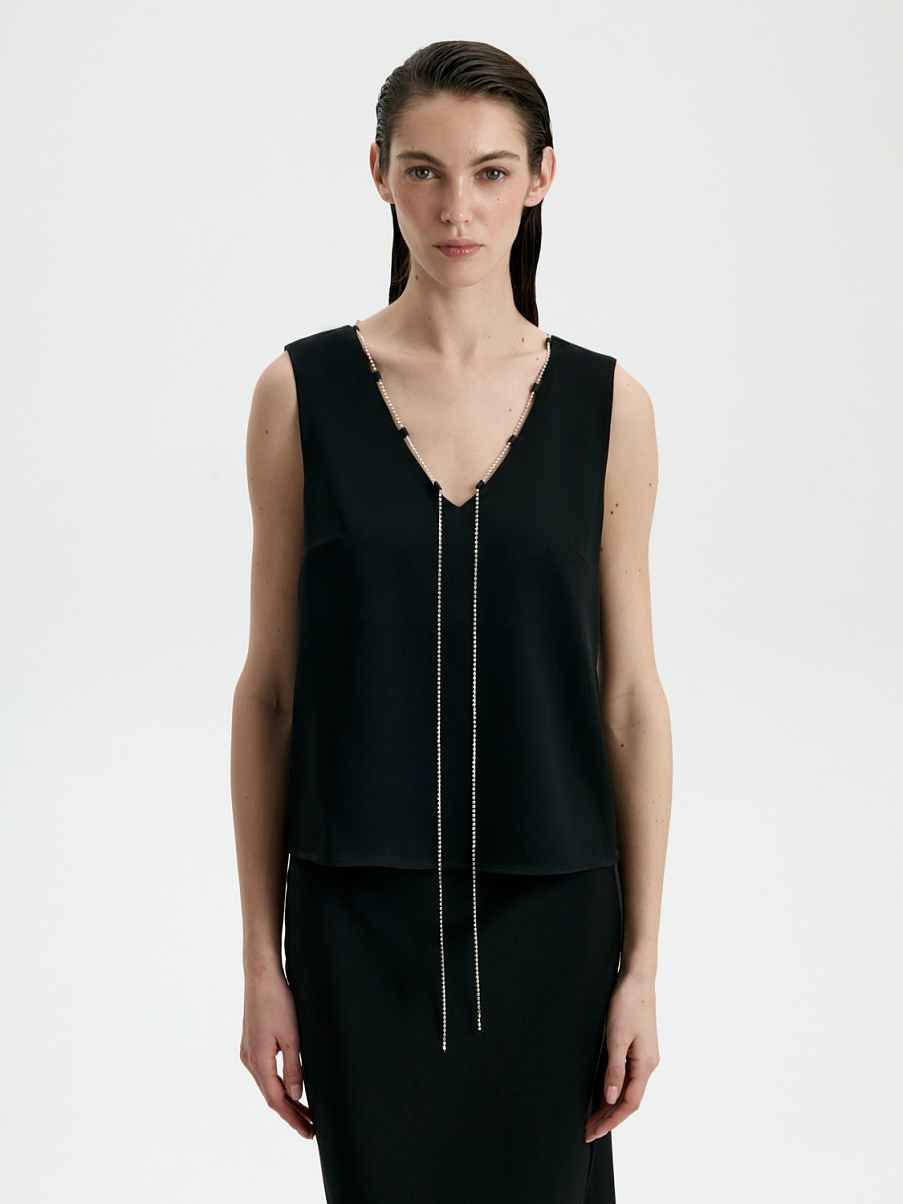 Топ с кристаллами Сваровски