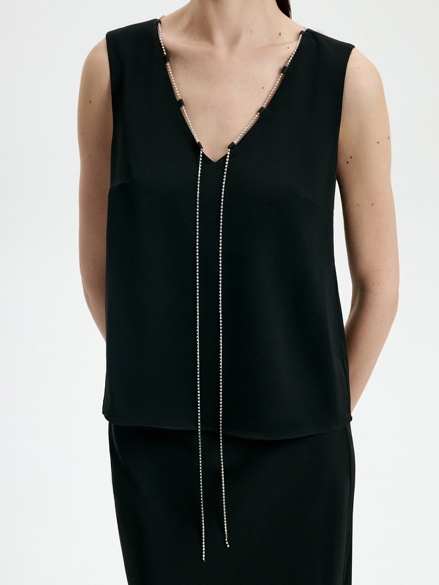 Топ с кристаллами Сваровски