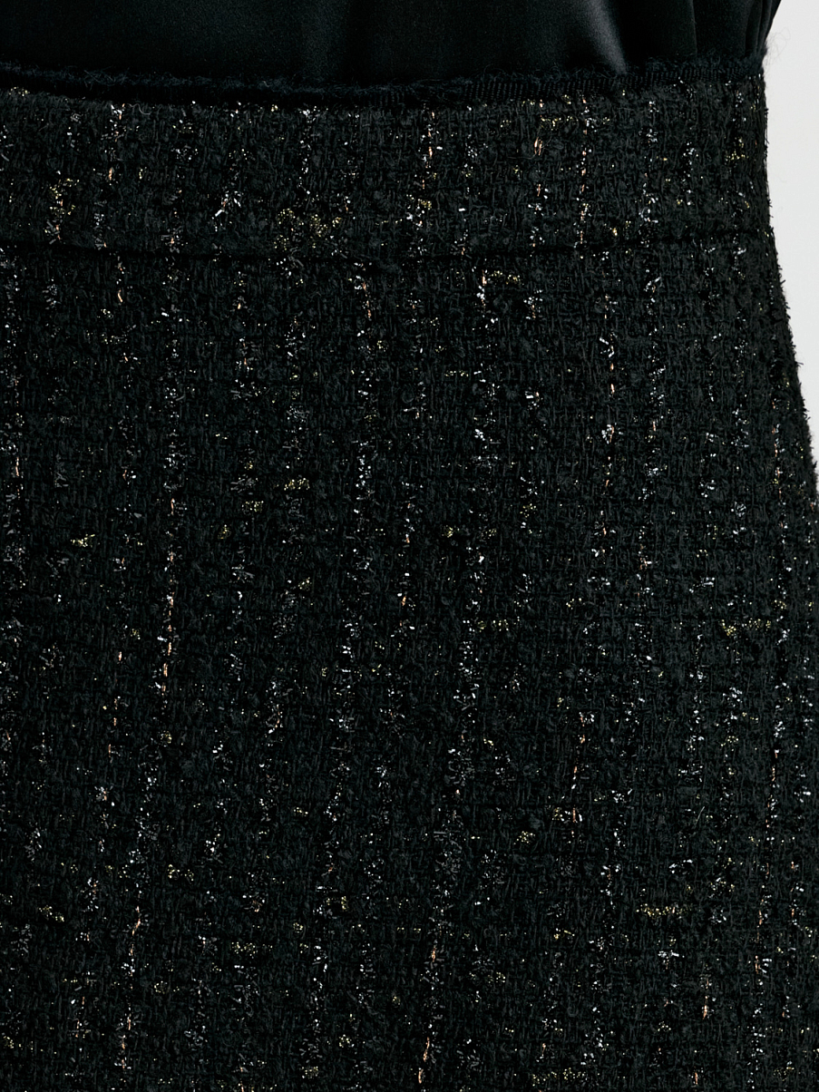 Твидовая юбка с шерстью