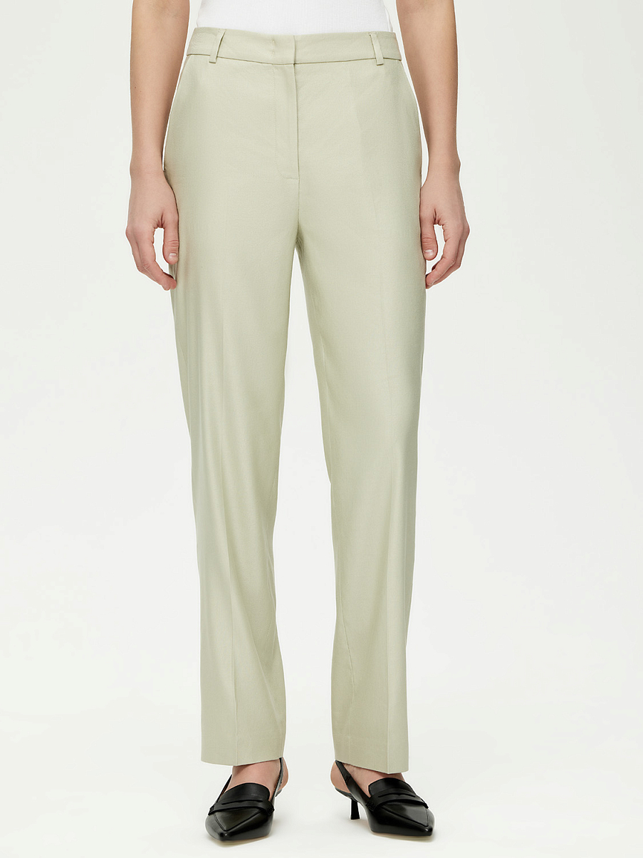 Костюмные льняные брюки