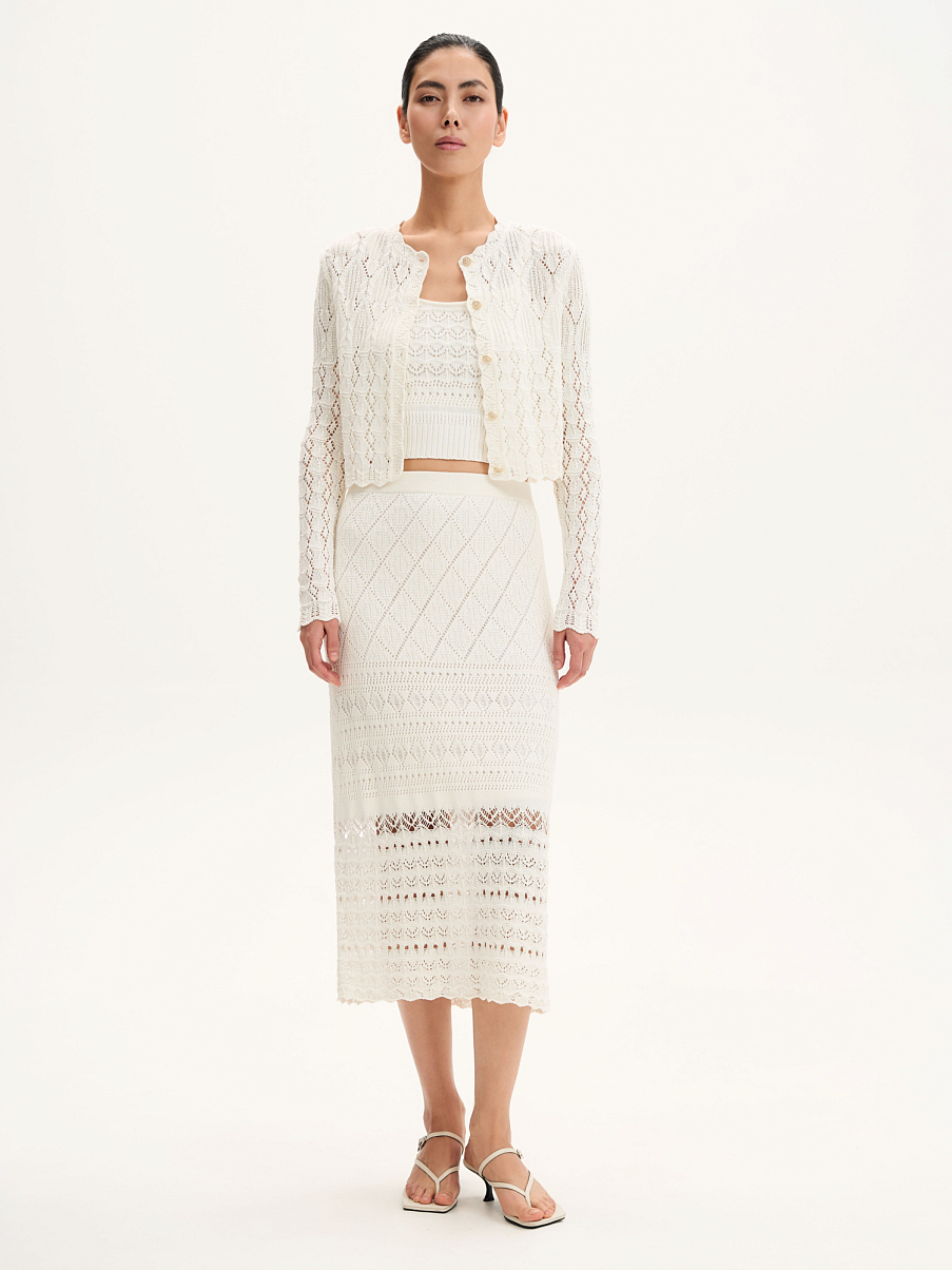 Кардиган кружевной