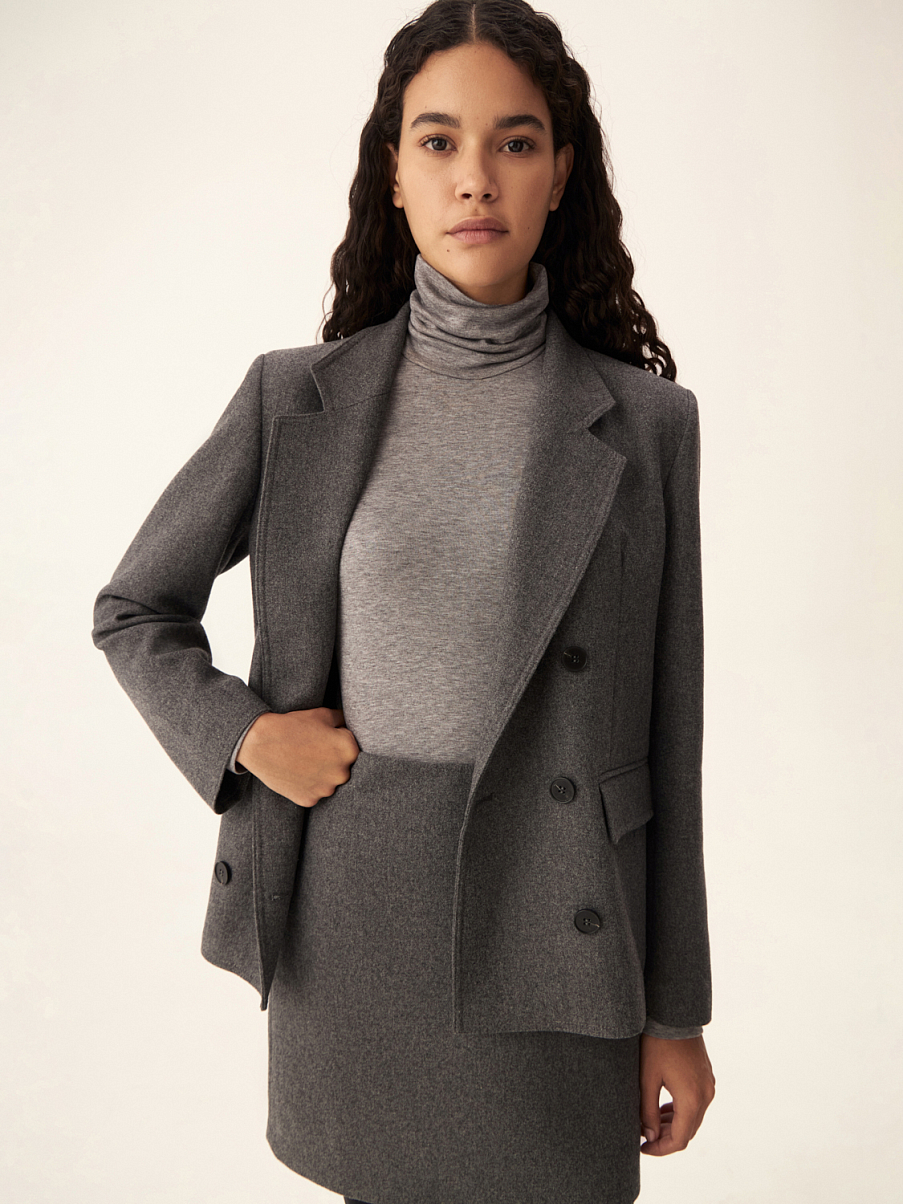 Юбка мини из шерсти