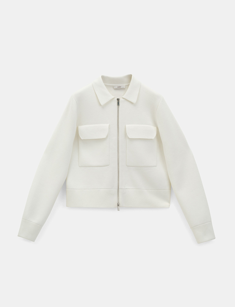 Бомбер на молнии с шерстью