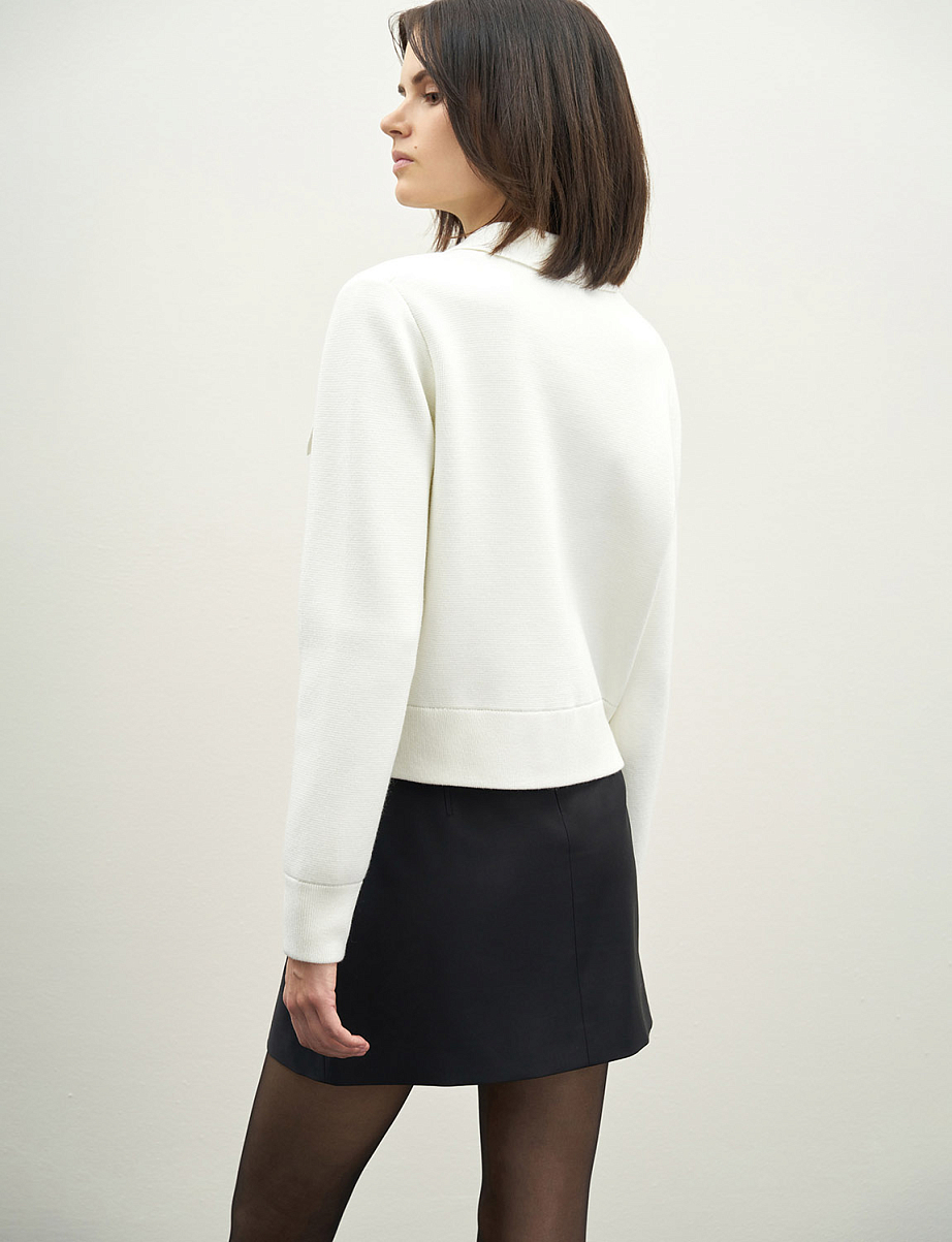 Бомбер на молнии с шерстью