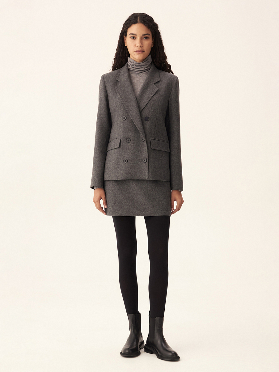 Двубортный жакет из шерсти