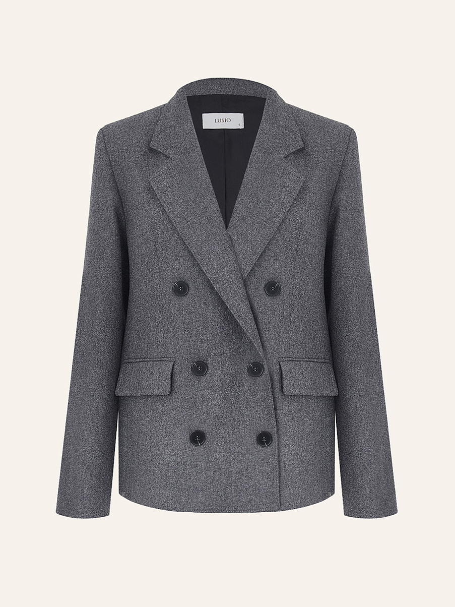 Двубортный жакет из шерсти