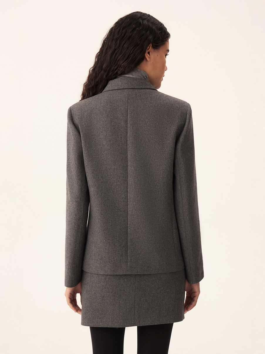 Двубортный жакет из шерсти