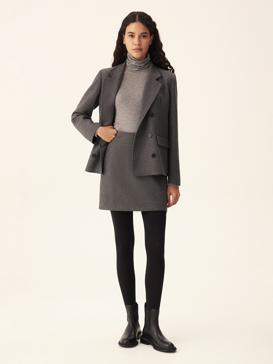 Двубортный жакет из шерсти