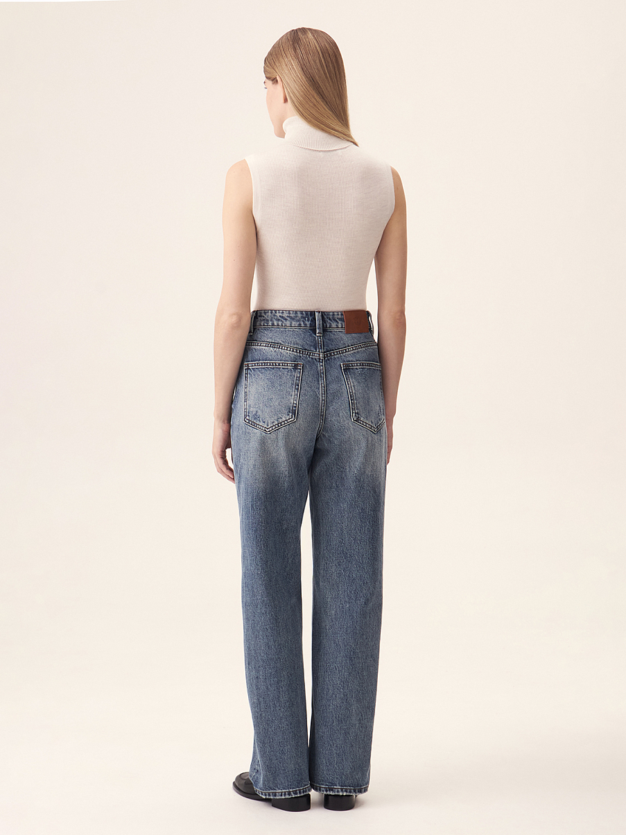 Джинсы прямого кроя