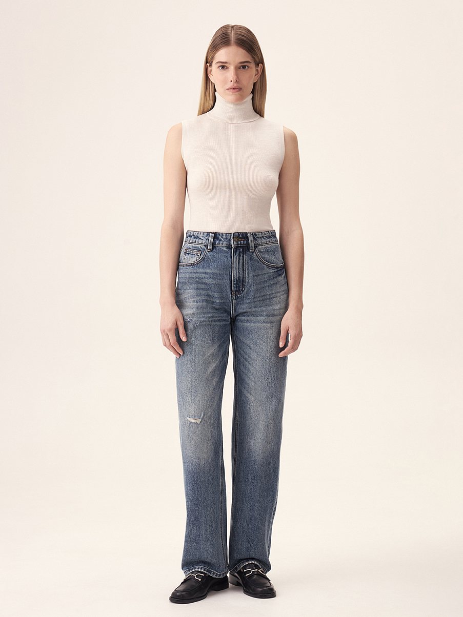 Джинсы прямого кроя