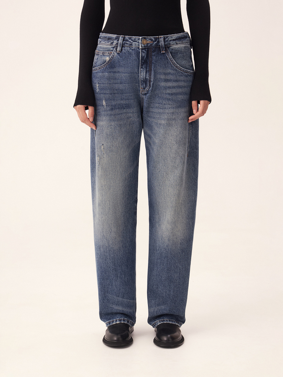 Джинсы из хлопка