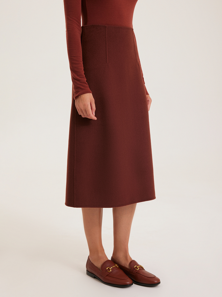 Юбка из шерсти мериноса и кашемира