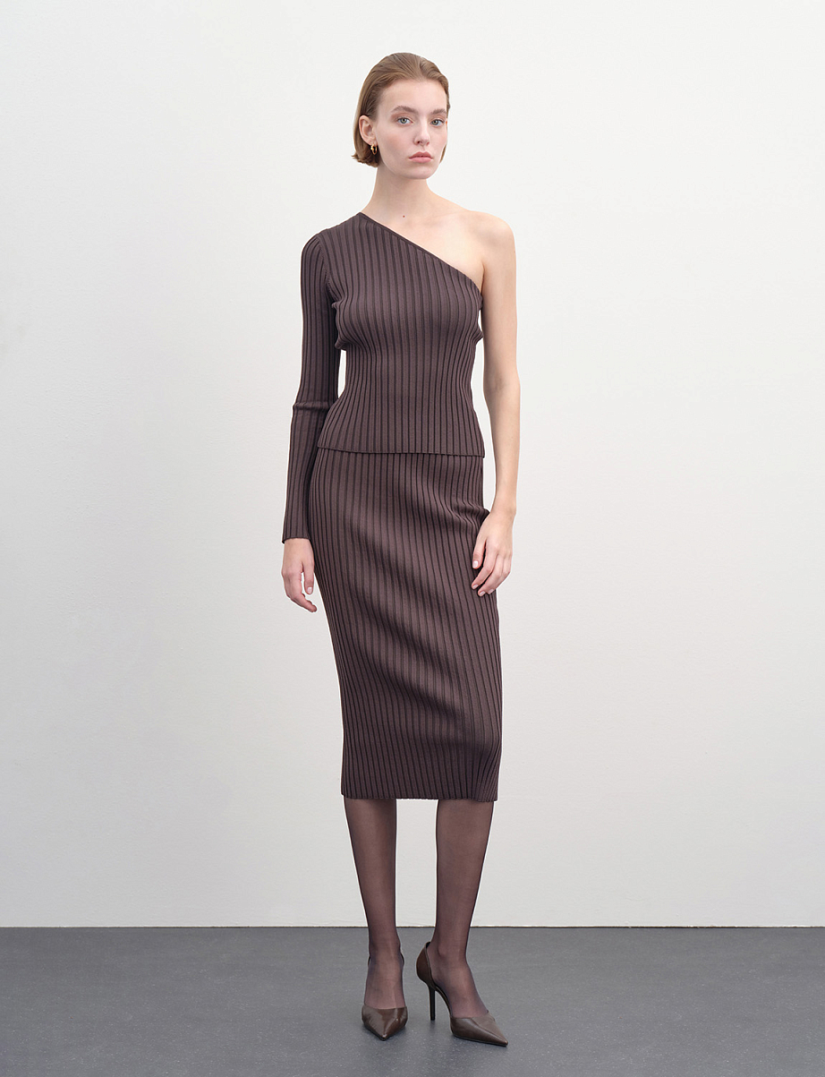 Облегающая юбка миди