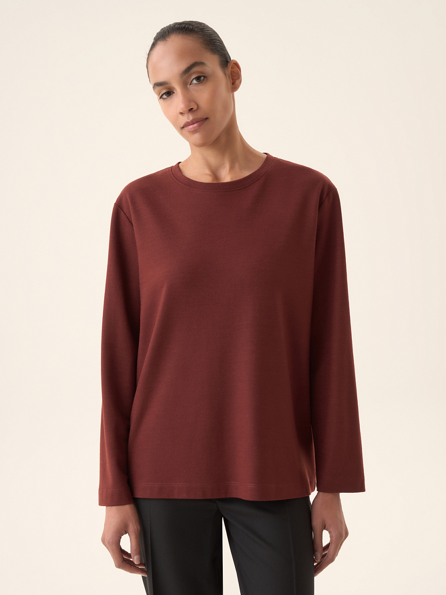 Лонгслив из шерсти