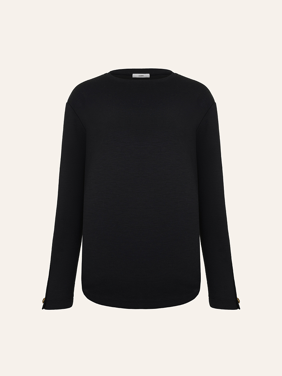 Лонгслив прямого кроя