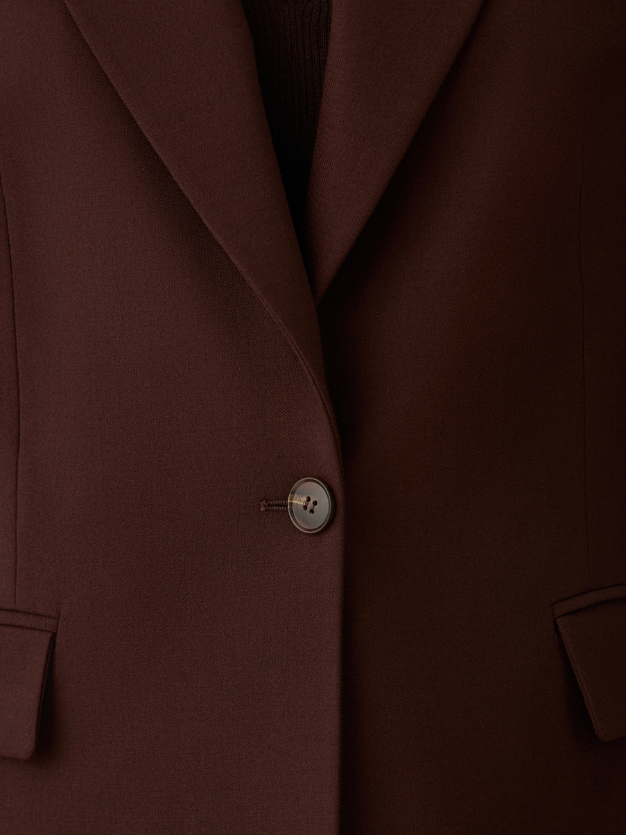 Однобортный жакет из шерсти