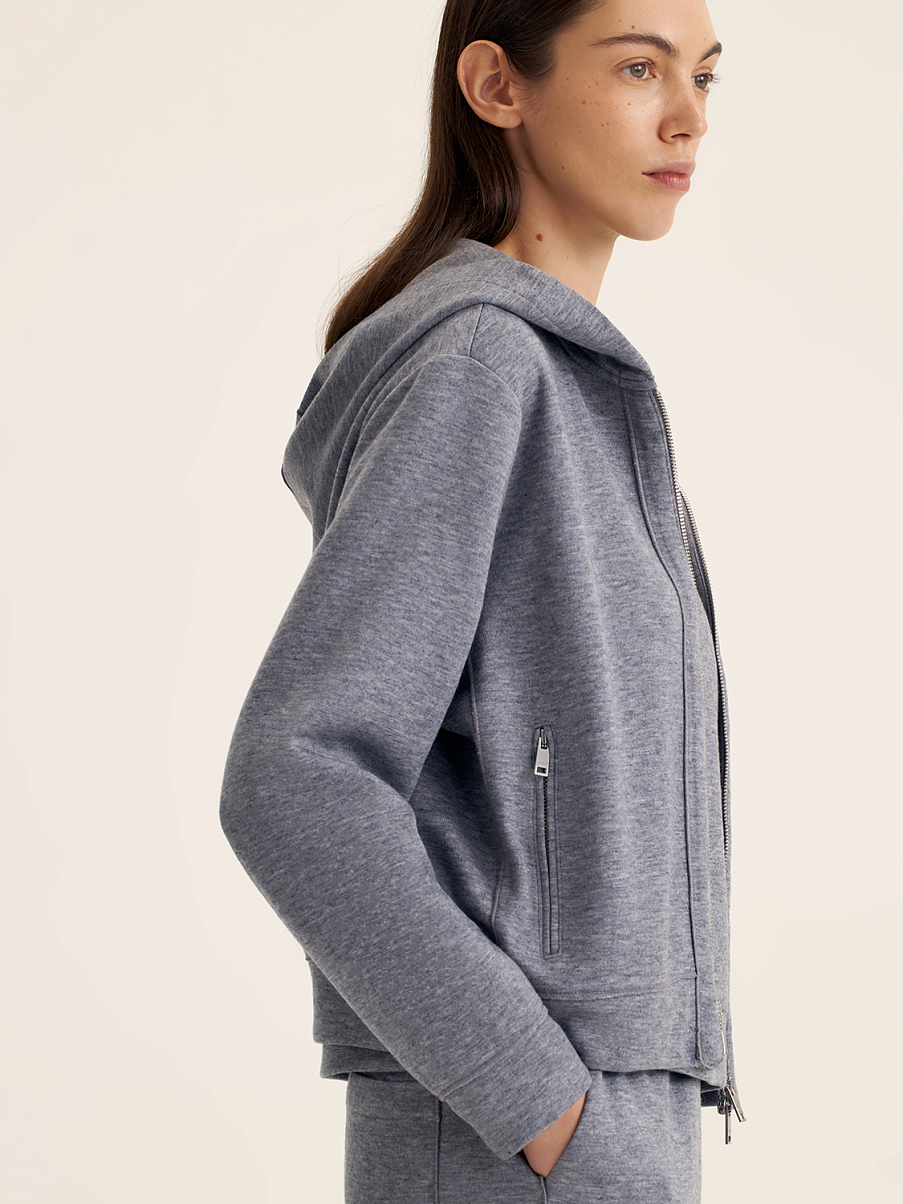 Толстовка на молнии с капюшоном