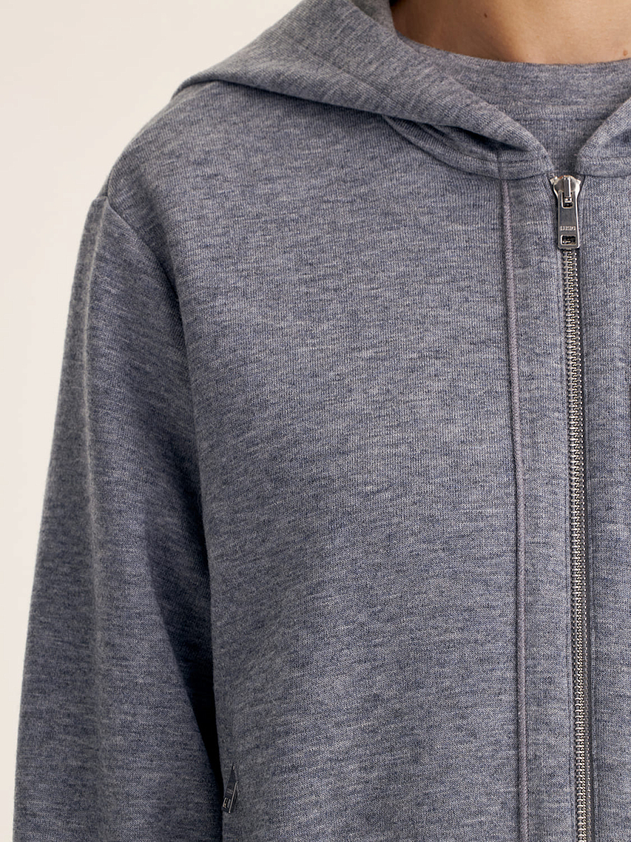 Толстовка на молнии с капюшоном