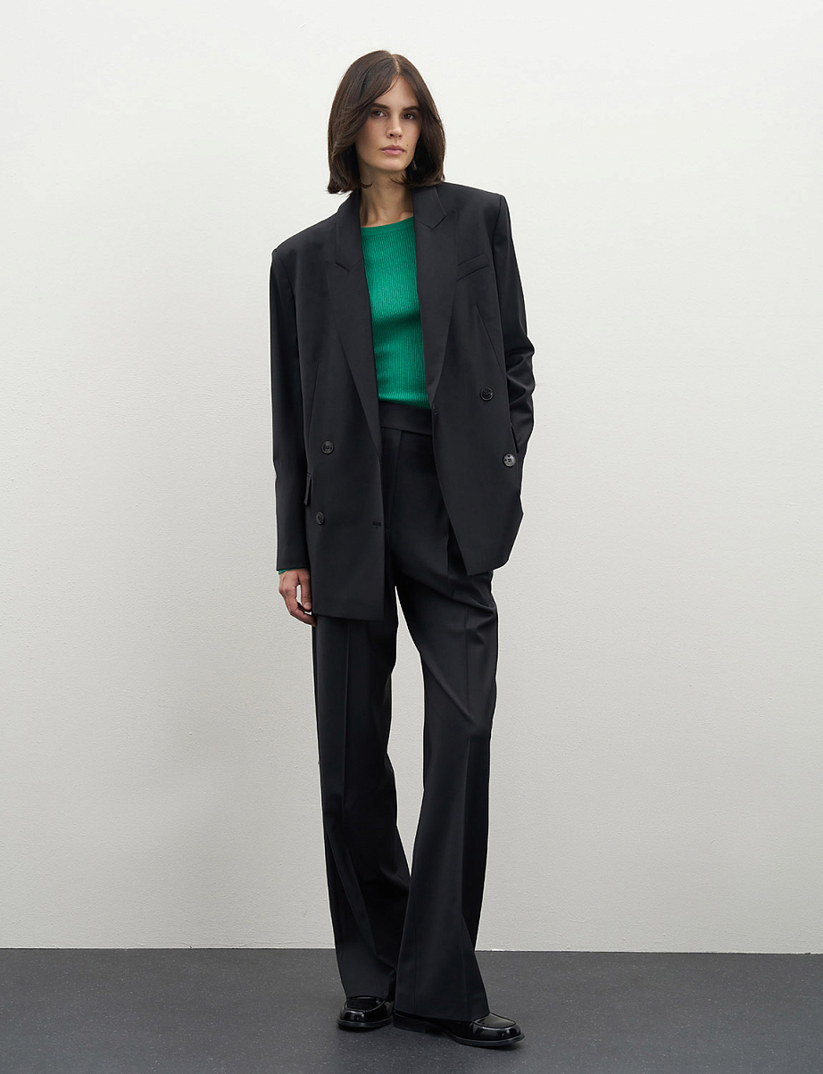 Двубортный жакет из шерсти