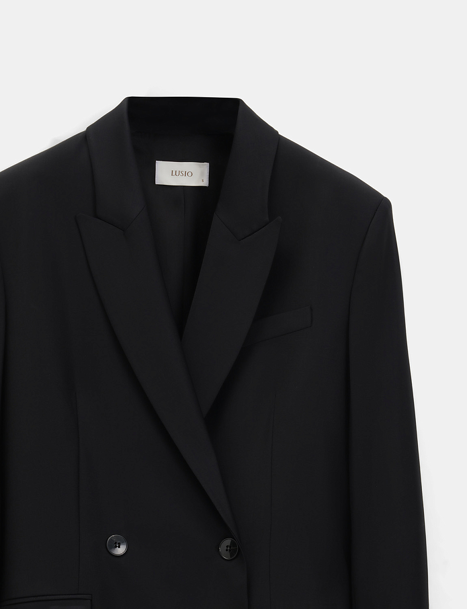 Двубортный жакет из шерсти