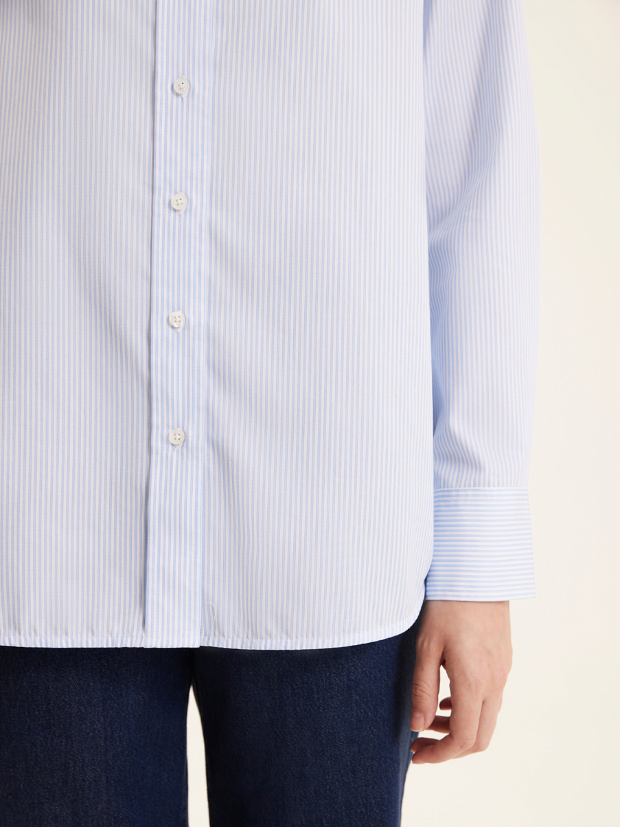 Хлопковая рубашка в полоску