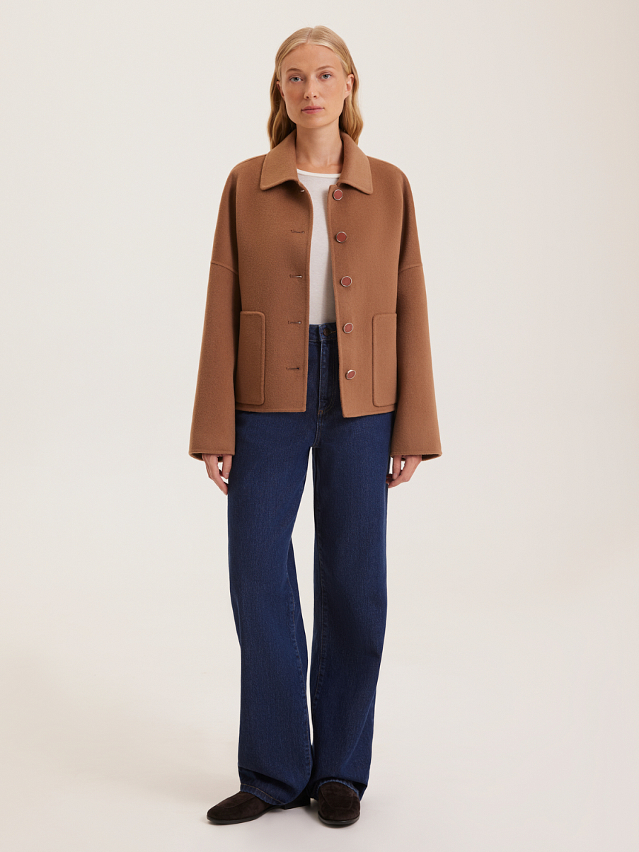 Пальто из шерсти мериноса и кашемира