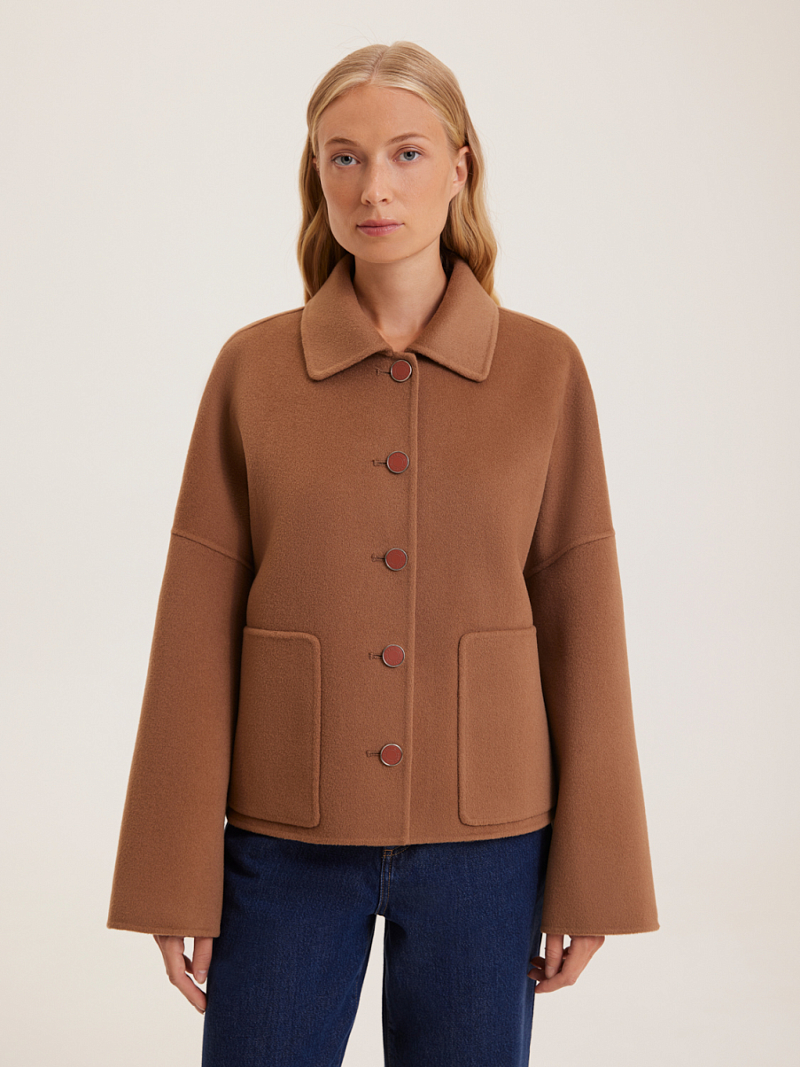 Пальто из шерсти мериноса и кашемира